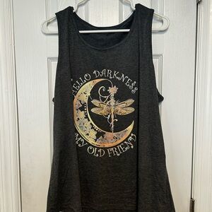 Hello Darkness My Old Friend Tank Top 2XL